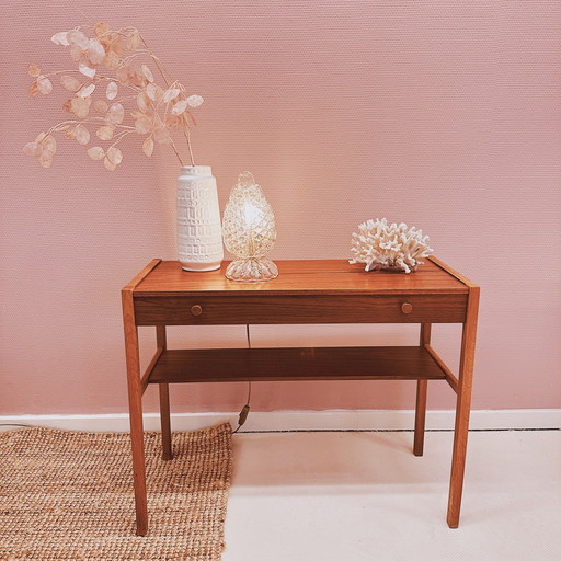 Swedish Mid - Century Hall Cabinet With Drawer