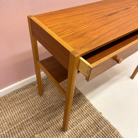 Image 1 of Swedish Mid - Century Hall Cabinet With Drawer