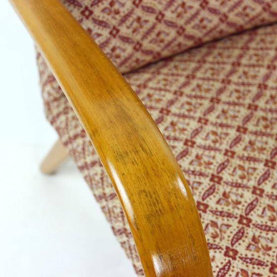 Image 1 of Poltrona vintage con braccioli in legno liscio di Ton, Repubblica Ceca, anni '60
