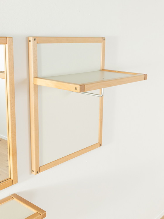 Image 1 of 3-part Flötotto "Profilsystem" clothes rack and mirror, hallway set