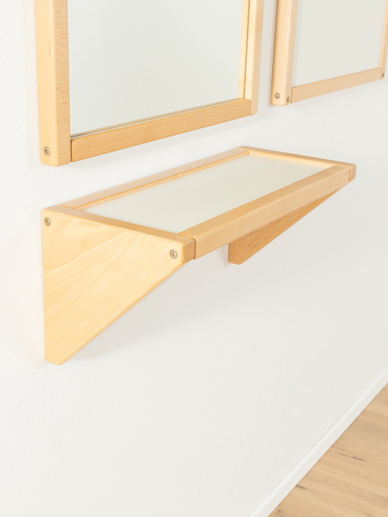 Image 1 of 3-part Flötotto "Profilsystem" clothes rack and mirror, hallway set