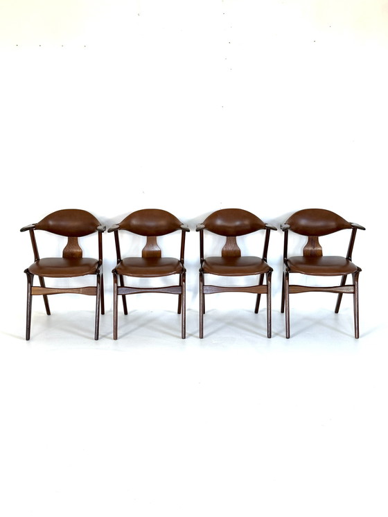 Image 1 of 4X Louis Van Teeffelen Koehoorn Chairs