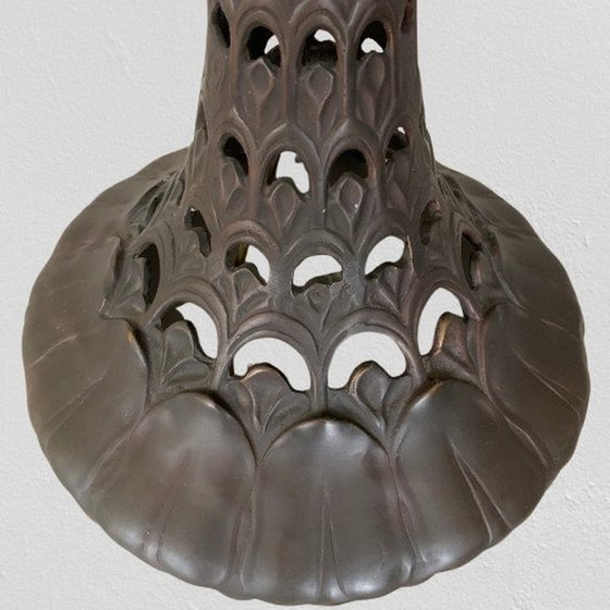 Image 1 of Very Large Dragonfly Table Lamp In Tiffany Style
