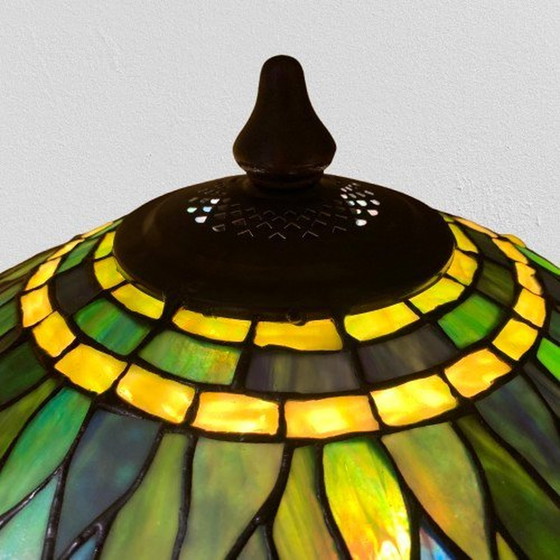 Image 1 of Very Large Dragonfly Table Lamp In Tiffany Style