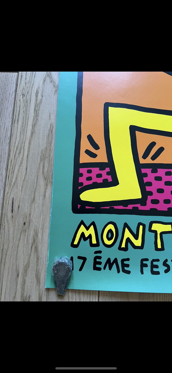 Image 1 of Keith Haring Montreux Jazz Festival Poster Streetart Banksy Warhol Basquiat