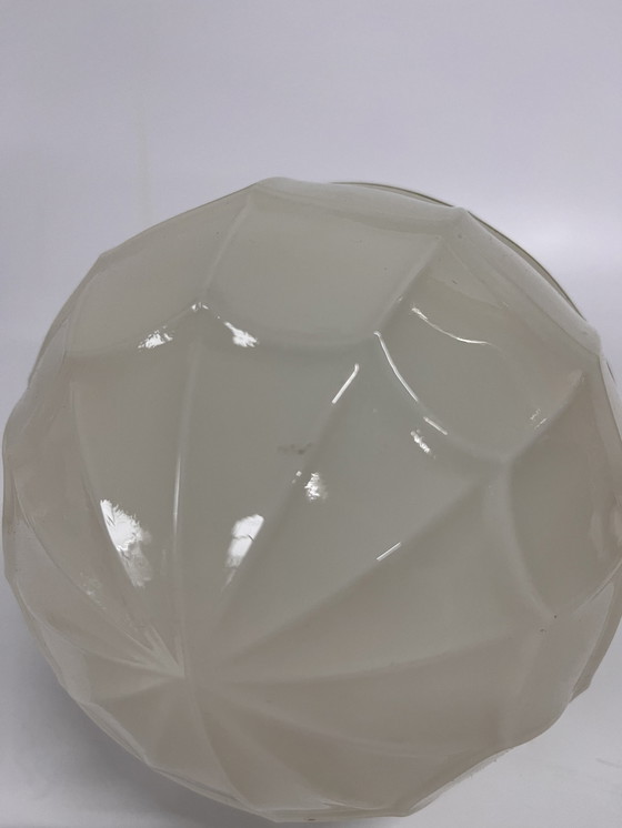 Image 1 of Cream Thabur Ceiling Lamp With Dark Bakelite Fixture