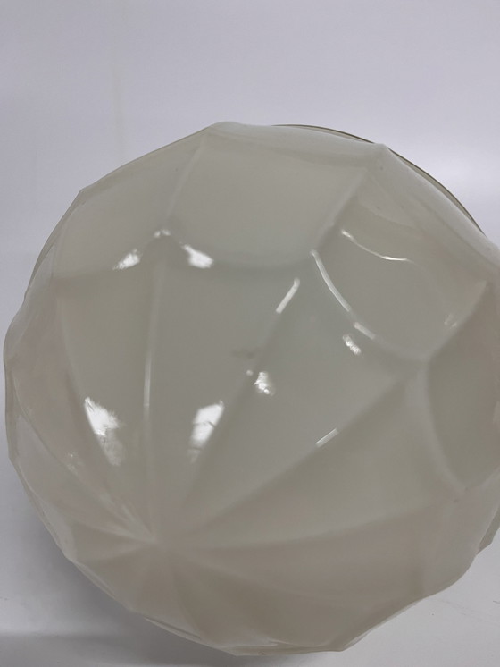 Image 1 of Cream Thabur Ceiling Lamp With Dark Bakelite Fixture