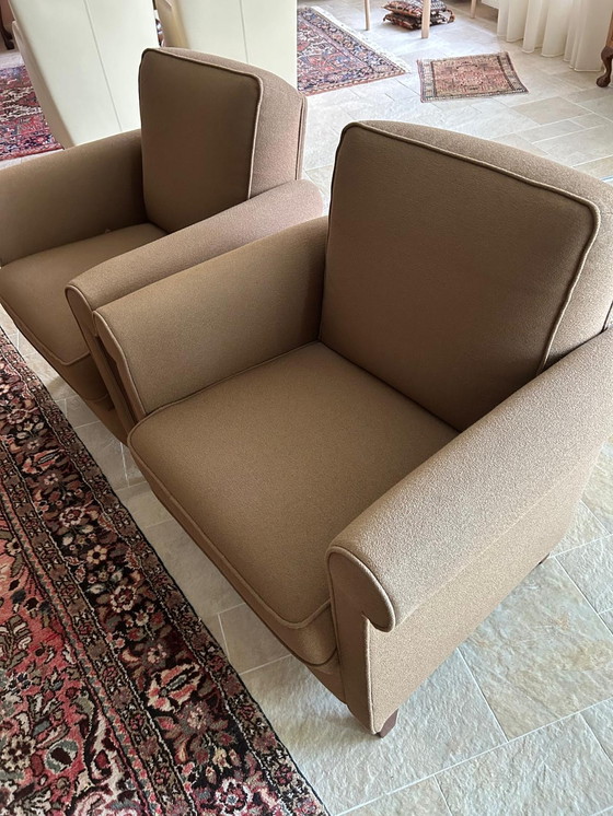 Image 1 of 2x Modern brown armchair