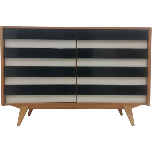 Cassettiera vintage in legno impiallacciato di Jiří Jiroutek, Cecoslovacchia 1960