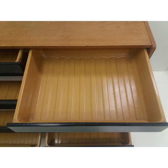 Image 1 of Cassettiera vintage in legno impiallacciato di Jiří Jiroutek, Cecoslovacchia 1960