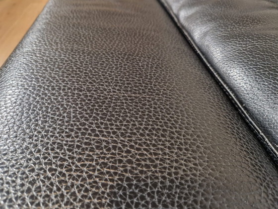 Image 1 of Italian Design Sofa 3 seater Black Leather Unique