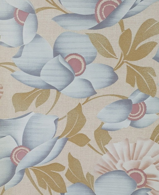 13582 Super Groovy 1970s Floral Wallpaper