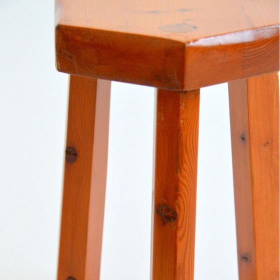 Image 1 of Vintage solid pine stool
