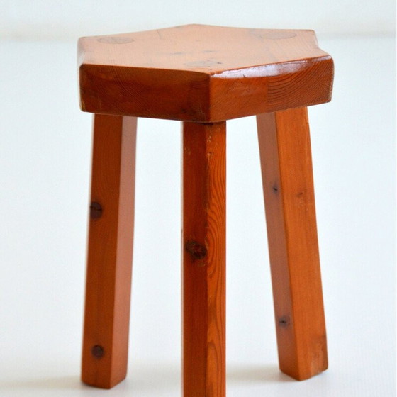 Image 1 of Vintage solid pine stool