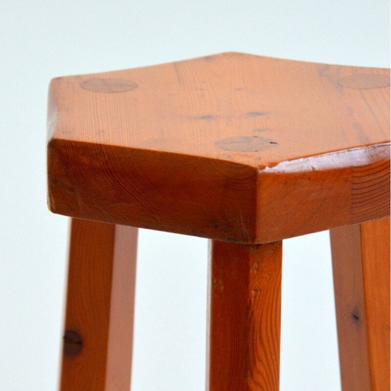Image 1 of Vintage solid pine stool