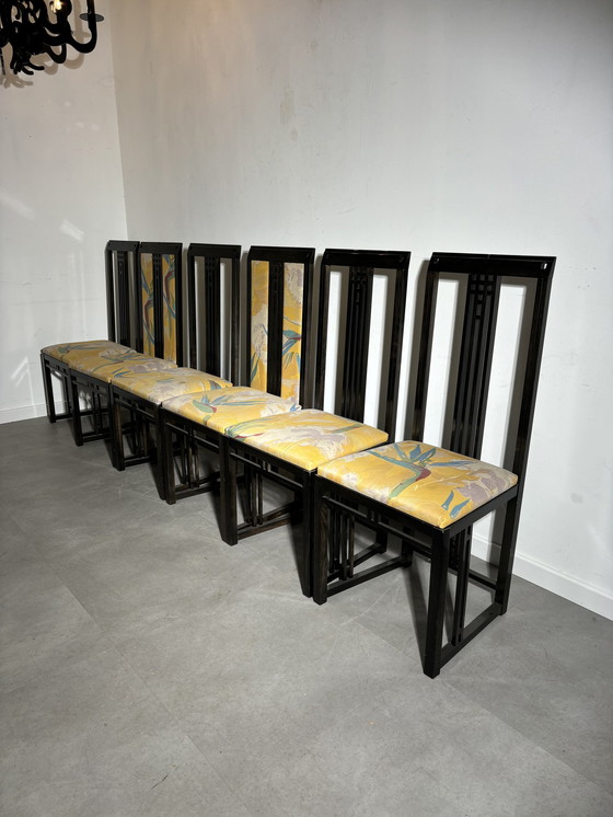 Image 1 of Ensemble de six chaises "Galaxy" par Umberto Asnago pour Giorgetti