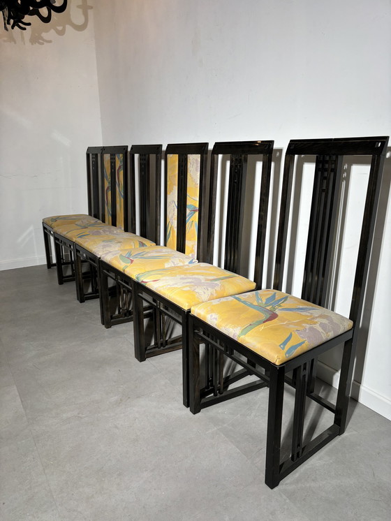 Image 1 of Ensemble de six chaises "Galaxy" par Umberto Asnago pour Giorgetti