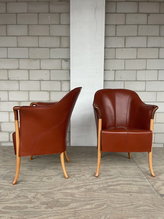 Image 1 of 2X Giorgetti Progetti 64220 Armchair