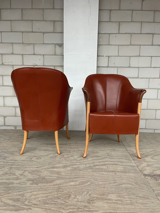 Image 1 of 2X Giorgetti Progetti 64220 Armchair