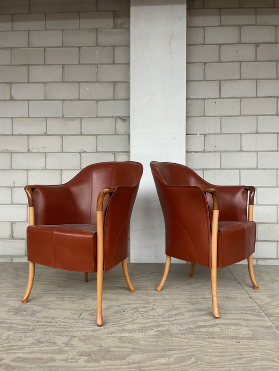 Image 1 of 2X Giorgetti Progetti 64220 Armchair