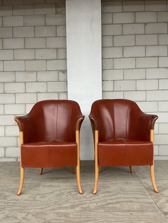 Image 1 of 2X Giorgetti Progetti 64220 Armchair