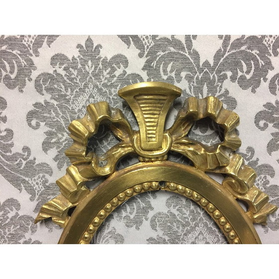 Image 1 of Cornice ovale vintage in bronzo dorato massiccio