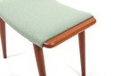 Tabouret en teck danois Mid Century