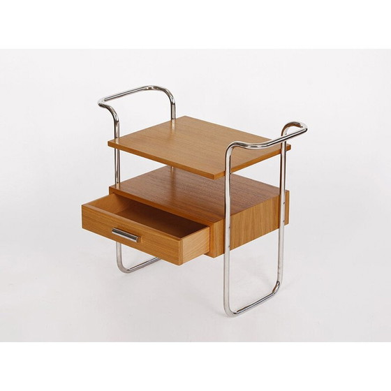Image 1 of Vintage contemporary tubular steel side table