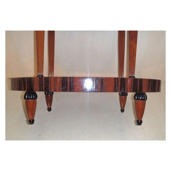 Image 1 of Vintage solid mahogany pedestal table, 1925