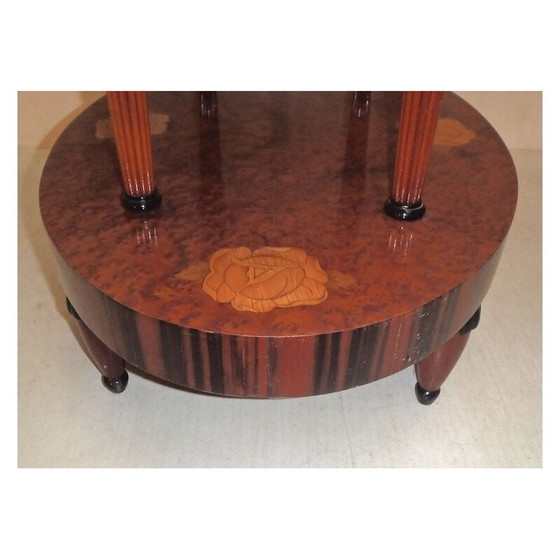 Image 1 of Vintage solid mahogany pedestal table, 1925