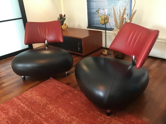 Image 1 of 2x Leolux Pallone Chairs