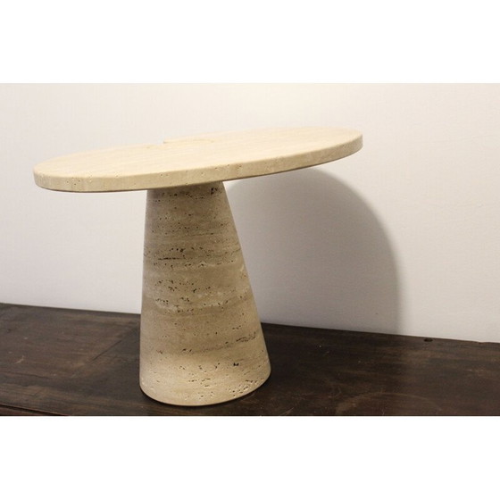 Image 1 of Vintage coffee table in white Carrara marble, Italy 1970