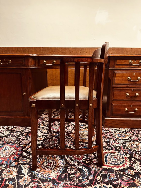 Image 1 of Globe Wernicke English Desk with Desk Chair