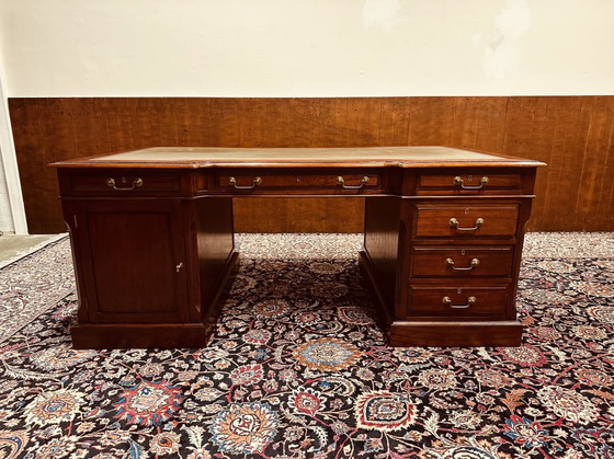 Image 1 of Globe Wernicke English Desk with Desk Chair