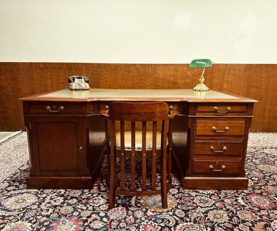 Image 1 of Globe Wernicke English Desk with Desk Chair