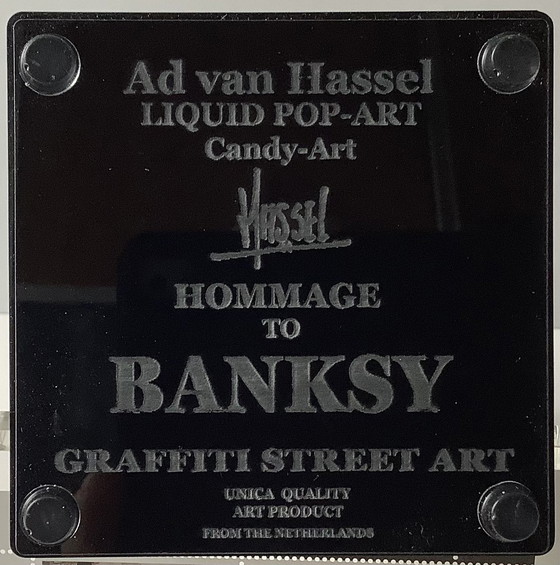 Image 1 of Ad van Hassel Ukraine Perspex toffee + Grafitti stamp sheet.