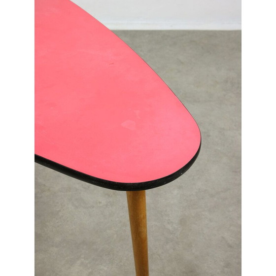 Image 1 of Vintage red oval table, Italy