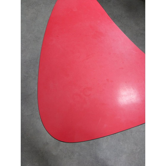 Image 1 of Vintage red oval table, Italy