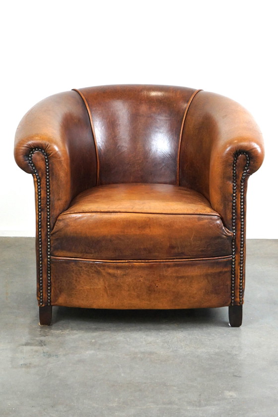 Image 1 of Fauteuil club en peau de mouton