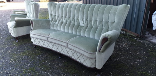 Retro Vintage Classic Sofa Set