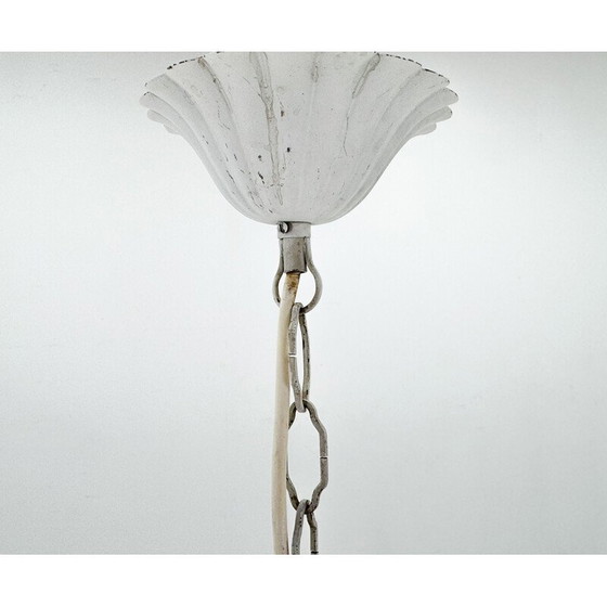 Image 1 of Vintage metal chandelier, Italy 1970