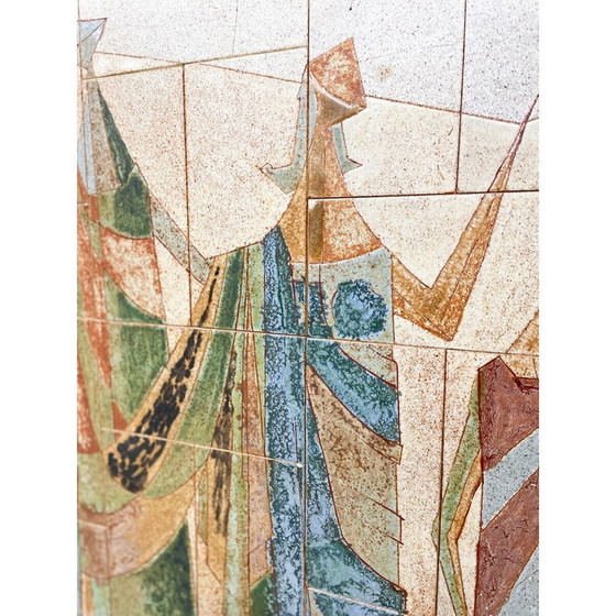 Image 1 of Mid-century wall ceramic panel