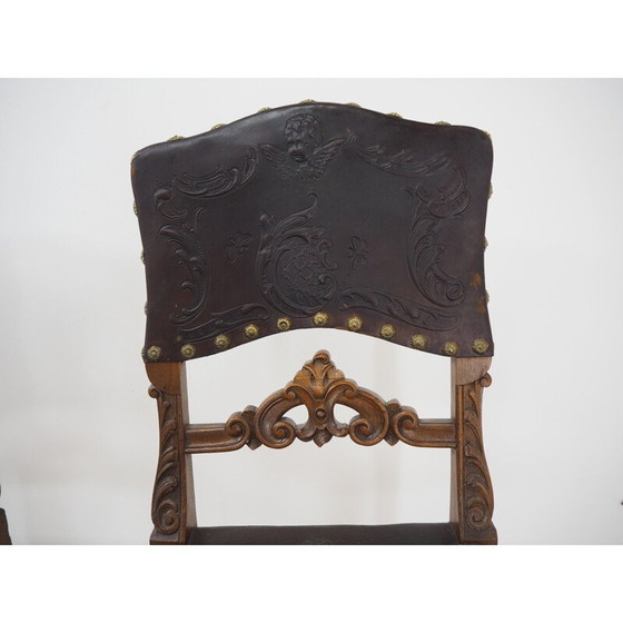Image 1 of Pair of vintage chairs in embossed leather