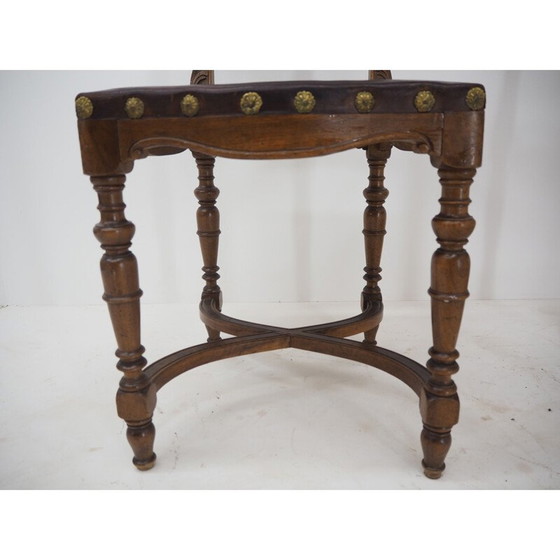 Image 1 of Pair of vintage chairs in embossed leather