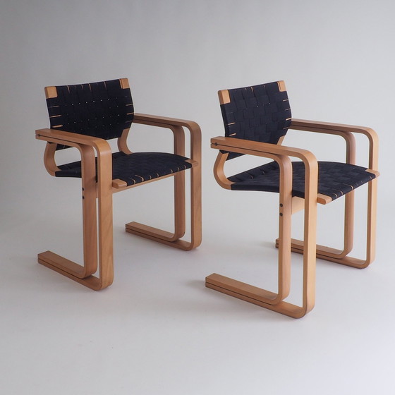 Image 1 of 6 Model 5531 Braided Armchairs By Rud Thygesen & Johnny Sørensen For Magnus Olesen