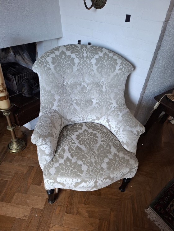 Image 1 of Beautiful French Chair With Flower Motif