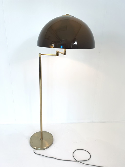 Brass mushroom floor lamp