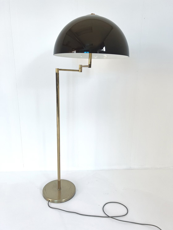 Image 1 of Brass mushroom floor lamp