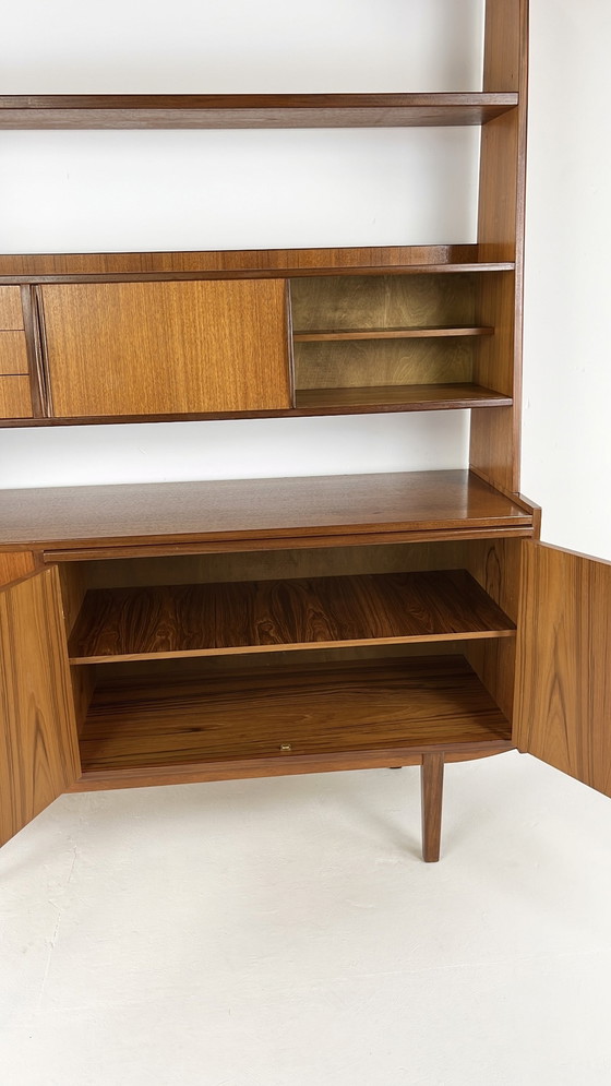 Image 1 of Teak Veneer Swedish Bookcase Sideboard