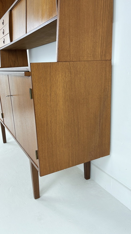 Image 1 of Teak Veneer Swedish Bookcase Sideboard